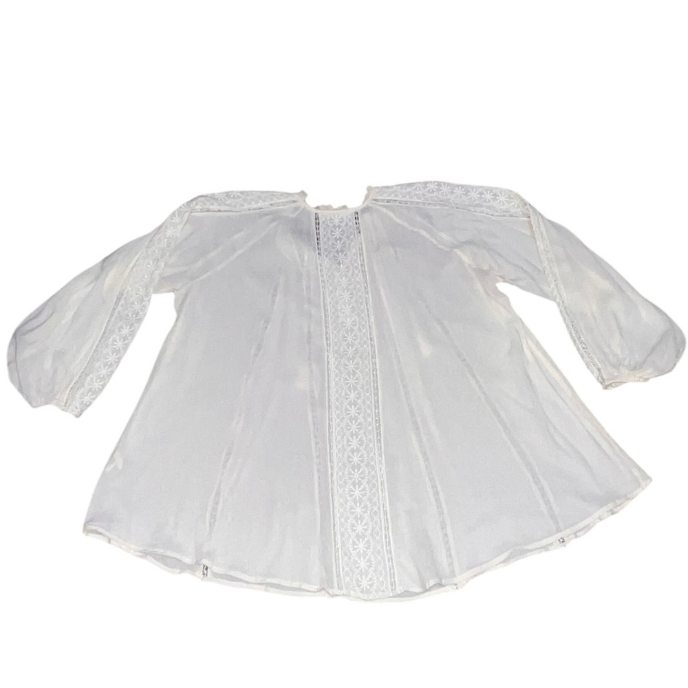 {EUC Spell & The Gypsy Collective Loves Me Not Blouse Cotton/Viscose Cream Small - Picture 7 of 13